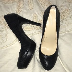 Calvin Klein Kendall Patent Lizard Pumps